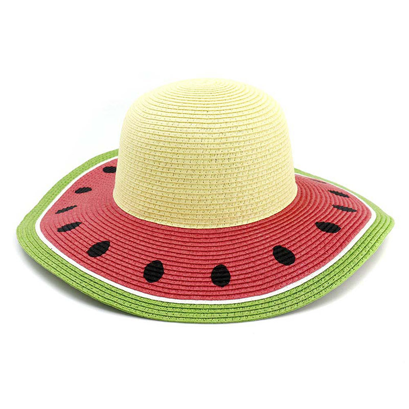 Murang Nakakatawang Print Watermelon Floppy Sun Hat