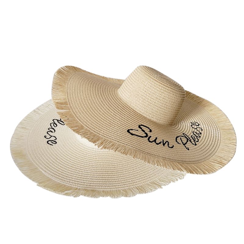 China sun please lady floppy straw hat