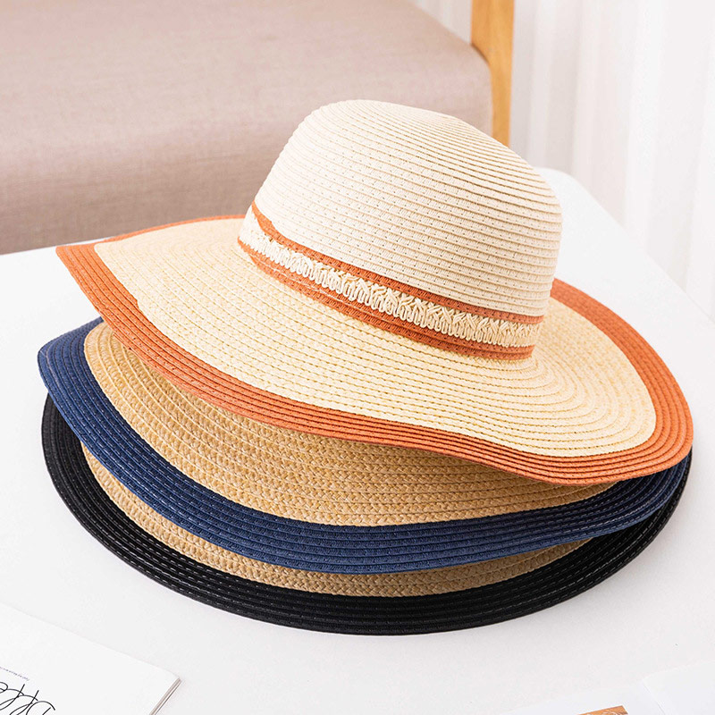 Custom na Classic Lady Stripe Floppy Sun Hat