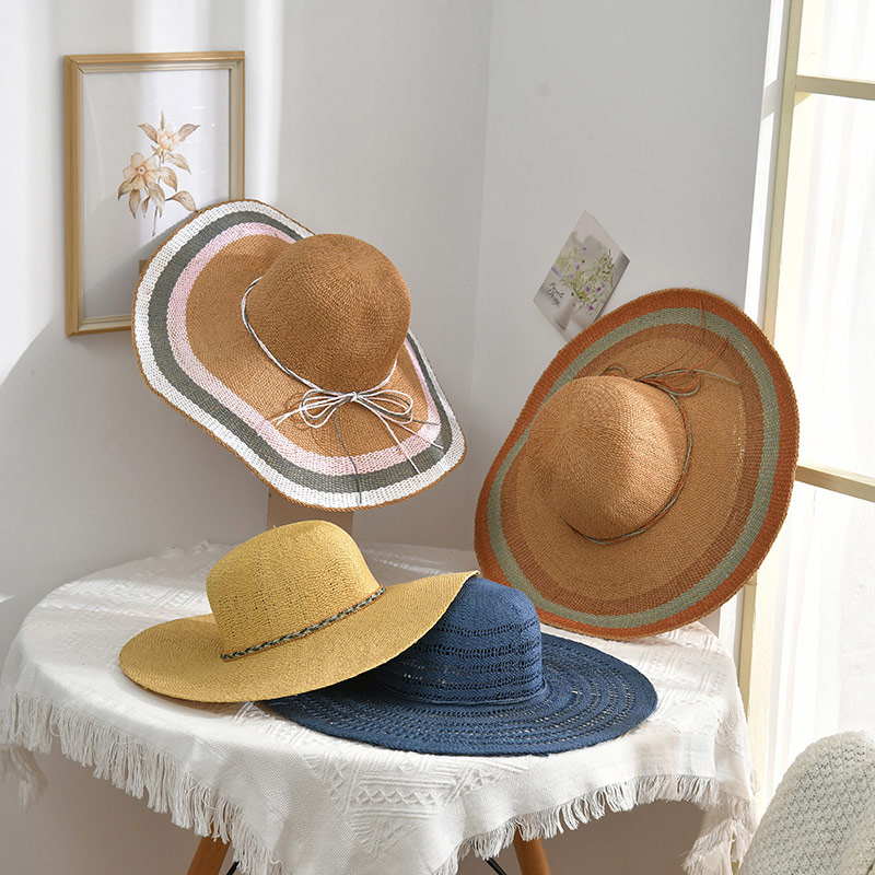 High Quality Straw Waving Womens Floppy Sun Hat