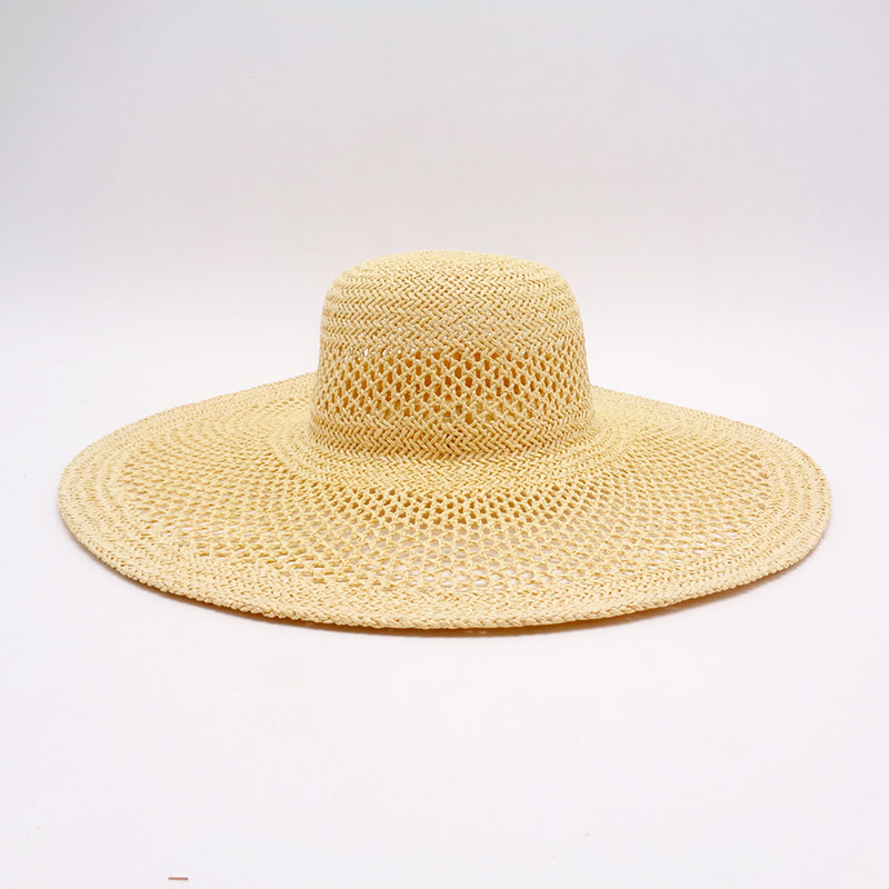 Pinakabagong French Style Hollow out Lady Beach Hat