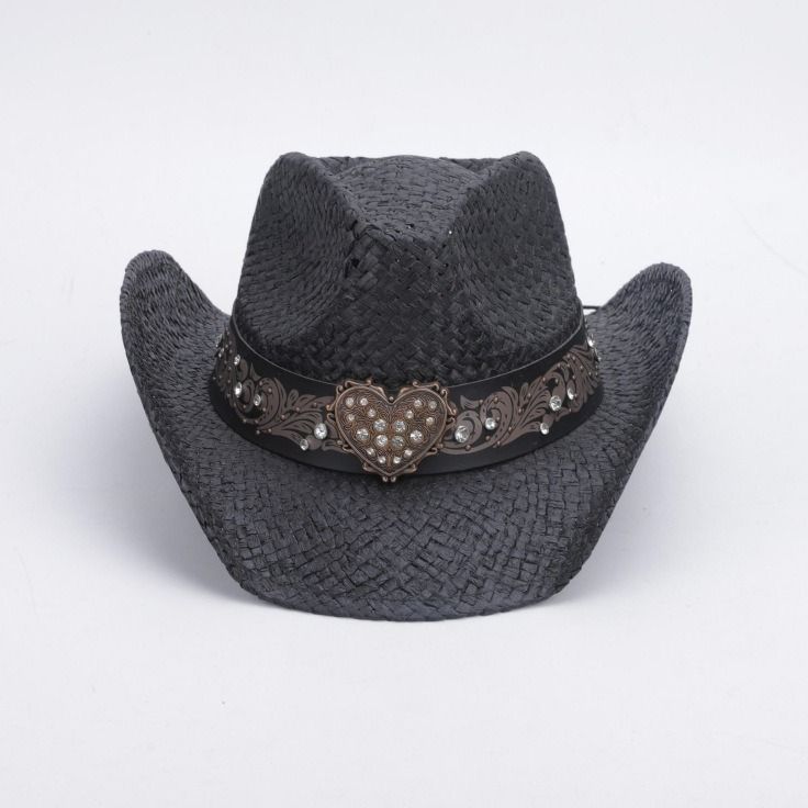 Manufacturer pinakabagong black cowgirl straw hat