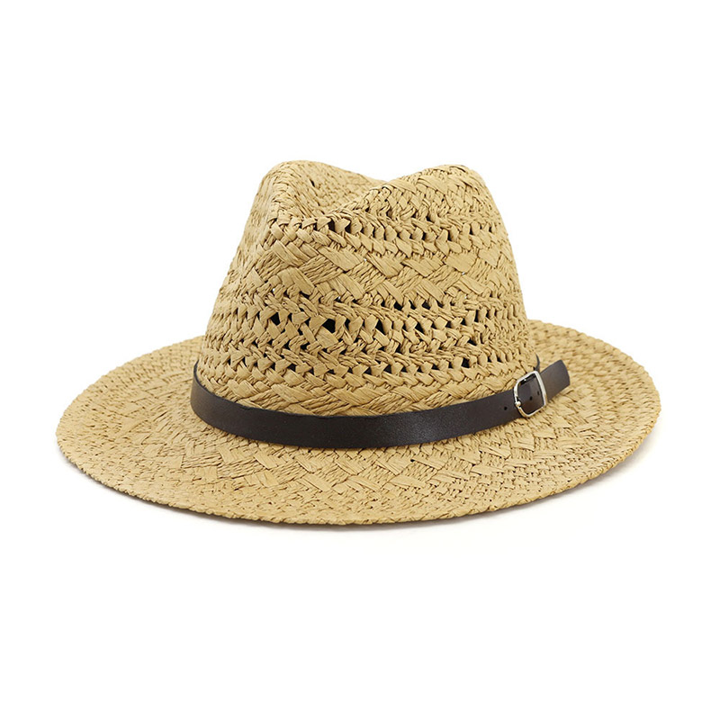 Men's Hollow out Paper Straw Fedora Hat