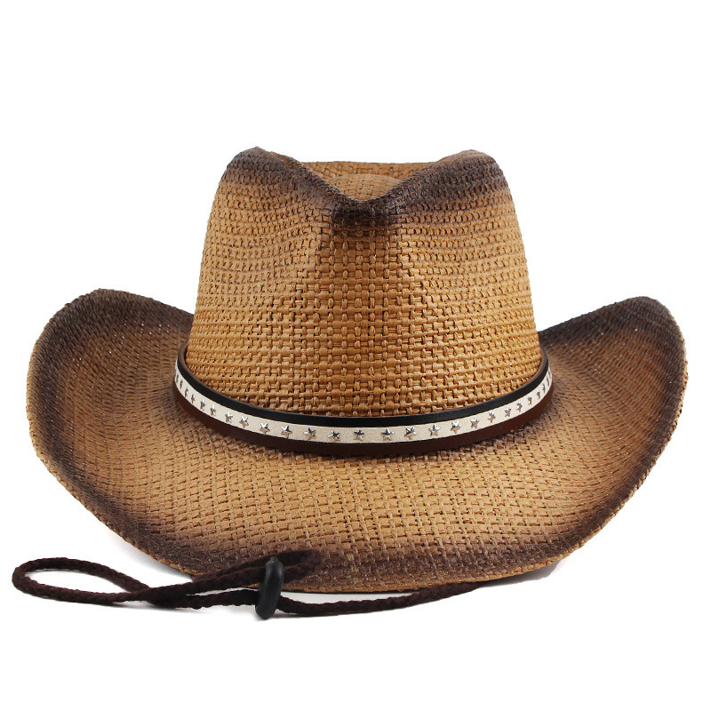 Panlalaking Panlabas na Cowboy Sun Straw Hat