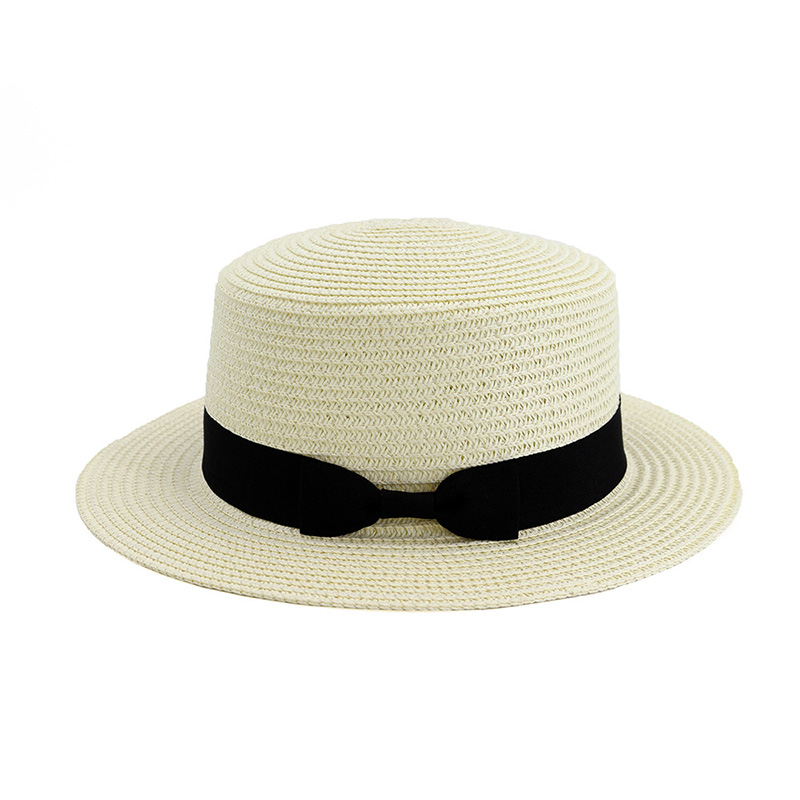 Maramihang Kulay Plain Straw Boater Hat