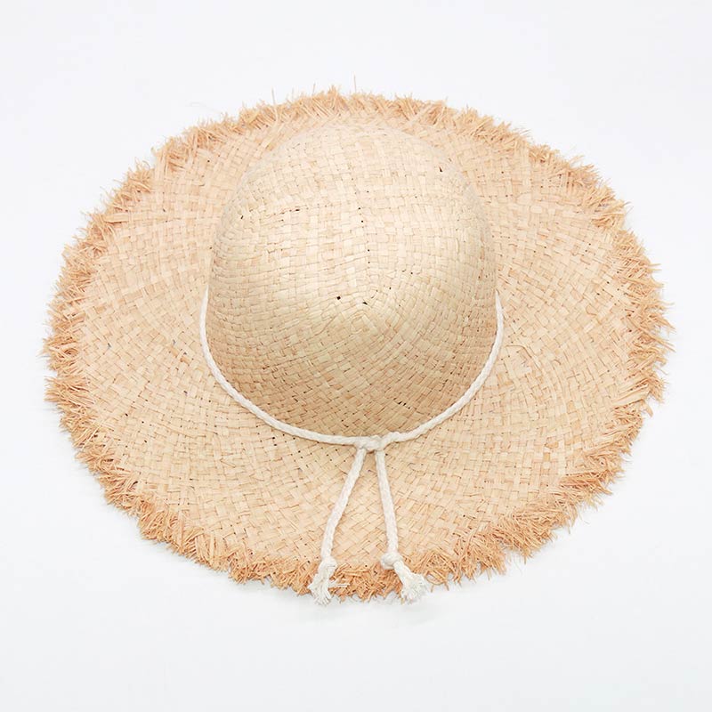 Natural Color Floppy Raffia Hat para sa mga Babae