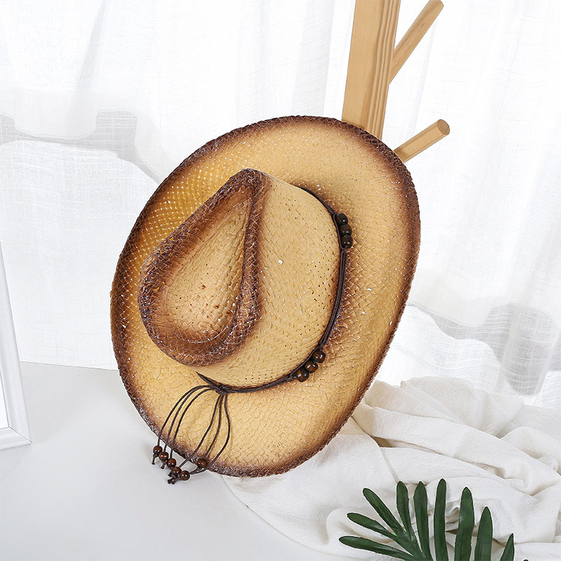 Paper Straw Cowboy Hat Mens